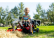 FALK - Šlapací traktor Farm Lander s nakladačem, rypadlem a vlečkou červený