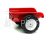 FALK - Šlapací traktor Garden Master s vlečkou červený