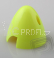 Fluor.kužel 50mm žlutý 2-listý