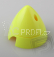 Fluor.kužel 63mm žlutý 2-listý