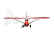 RC letadlo Funky Cub 1,8m, červená