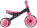 Globber - Tříkolka / odrážedlo Learning Trike Fuchsia pink