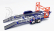 Gmp Accessories Carrello Trasporto Auto 2-assi - Car Transporter Trailer Lubricants 76 1:43 Modrá Oranžová Šedá
