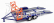 Gmp Accessories Carrello Trasporto Auto 2-assi - Car Transporter Trailer Lubricants 76 1:43 Modrá Oranžová Šedá