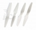 Graupner 3D Prop 6x3 pevná vrtule (4ks.) - bílé