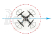 RC dron Gravit Monster Vision FPV, mód 2