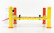 Greenlight Accessories Shell Garage Set Officina - Ponte Sollevatore Auto - Four Post Lift 1:18 Žlutá Červená