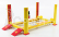 Greenlight Accessories Shell Garage Set Officina - Ponte Sollevatore Auto - Four Post Lift 1:18 Žlutá Červená