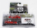 Greenlight Dodge D-100 Pick-up 1980 With Trailer + Super Charger 1986 1:64 Červená Bílá