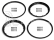 Heavy Duty Wheel Bead Lock Rings (Black/For 2 Whl)