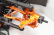 Hliníkové přední spodní ramena pro HPI RS4 SPORT3 Oranžové