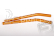 Hliníkové vzpěry/sloupky 6x101mm oranžové (2 ks.)