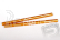 Hliníkové vzpěry/sloupky 6x98mm oranžové (2 ks.)
