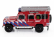 Hongwell Land rover Land Defender 110 Fire Engine 2004 1:43 Červená Bílá Modrá