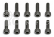 Imbusový šroub s válcovou halvou, 3x10 mm SHCS, 10 ks.