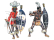 Italeri figurky - ZULU WARRIORS (ZULU WAR) (1:72)