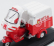Italeri Piaggio Ape B150 Van Furgone Pubblicitario Consegna A Domicilio Motta 1954 1:32 Bílá Červená