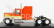 Ixo-models GMC General Tractor Truck 3-assi 1980 1:43 Orange
