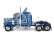 Ixo-models Peterbilt 359 Tractor Truck 3-assi 1973 1:64 Blue