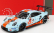 Ixo-models Porsche 911 991 Rsr 4.0l Team Gulf Racing N 86 24h Le Mans 2018 Michael Wainwright - Ben Barker - Alex Davison 1:18 Světle Modrá Oranžová