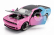 Jada Dodge Challenger Srt Hellcat Coupe 2015 1:24 Růžová Světle Modrá