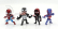 Jada Figures Set 4x Avengers - Spider Man - Miles Morales - Spiderman 2099 - Venom - Cm. 6.0 1:32 Různé