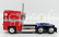 Jada Freightliner Flt86 Tractor Truck 3-assi 1986 - Optimus Prime Transformers Iv L'era Dell'estinzione - Movie 2014 1:24 Červená Modrá