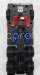 Jada Freightliner Flt86 Tractor Truck 3-assi 1986 - Optimus Prime Transformers Iv L'era Dell'estinzione - Movie 2014 1:24 Červená Modrá