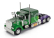 Jada Peterbilt 379 Tractor Truck 3-assi Hulk 1992 1:24 2 Tóny Zelené