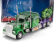 Jada Peterbilt 379 Tractor Truck 3-assi Hulk 1992 1:24 2 Tóny Zelené