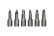 JAKEMY 6in1 Anti-Slip Short Screwdriver Bits
