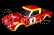 Karoserie lakovaná, Fiat 124 Abarth, nálepky, příslušenství (200mm)