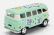 Kinsmart Volkswagen T1 Samba Minibus Flower 1962 - Without Box 1:64 Světle Zelená