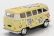 Kinsmart Volkswagen T1 Samba Minibus Flower 1962 - Without Box 1:64 Žlutá