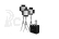 Kit Nanlite 3 light kit 600DSA w/Trolley Case & Light Stand