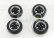 Kk-scale Accessories 4x Porsche Fuchs Wheels And Tyres 1:18 Black