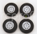 Kk-scale Accessories Set 4x Wheels And Rims For Bmw 2002 1971 1:12 Černý Chrom