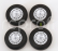 Kk-scale Accessories Set 4x Wheels And Rims For Bmw 2002 1971 1:12 Černý Chrom