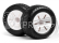 Kolo komplet 1/10 Truggy, bílé/unašeč 12mm