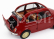 Kyosho Fiat 500 D Cabriolet Open 1960 1:18 Rosso Corallo - Červená