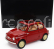 Kyosho Fiat 500 D Cabriolet Open 1960 1:18 Rosso Corallo - Červená