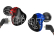 KZ ED12 Sluchátka s mikrofonem (Red/Blue)