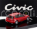 Lcd-model Honda Civic Sir Ii Eg6 Vtec 1993 1:43 Red
