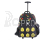 LEGO batoh trolley - Faces Black