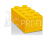 LEGO mini box 46x92x43mm - žlutý