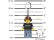 LEGO svítící klíčenka - Hráč videoher