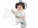 LEGO svítící klíčenka - Star Wars Princezna Leia
