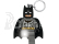 LEGO svítící klíčenka - Super Heroes Grey Batman