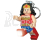 LEGO svítící klíčenka - Super Heroes Wonder Woman