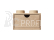 LEGO Wood dřevěný stolní box 4 se zásuvkou dub